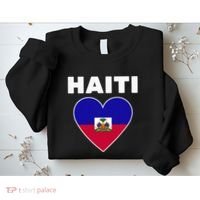 Haitian Flag Day Cool Haiti Flag Heart Pride Sweatshirt thumb 2