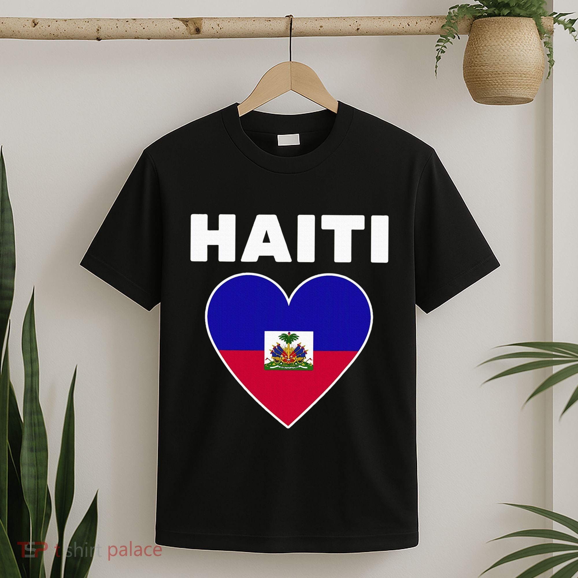Haitian Flag Day Cool Haiti Flag Heart Pride T-Shirt