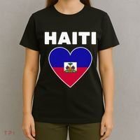 Haitian Flag Day Cool Haiti Flag Heart Pride T-Shirt thumb 4