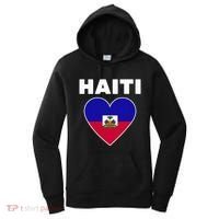 Haitian Flag Day Cool Haiti Flag Heart Pride Women's Hoodie thumb 0