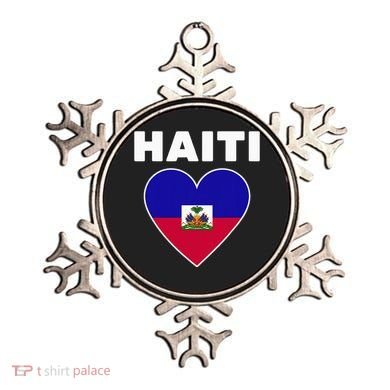 Haitian Flag Day Cool Haiti Flag Heart Pride Ornament