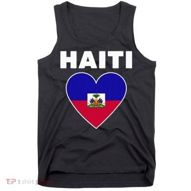 Haitian Flag Day Cool Haiti Flag Heart Pride Tank Top