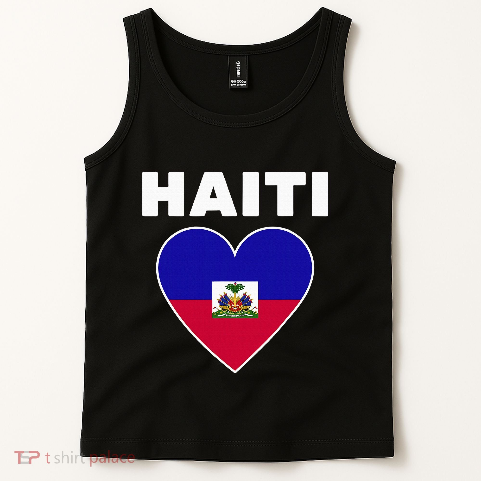 Haitian Flag Day Cool Haiti Flag Heart Pride Tank Top