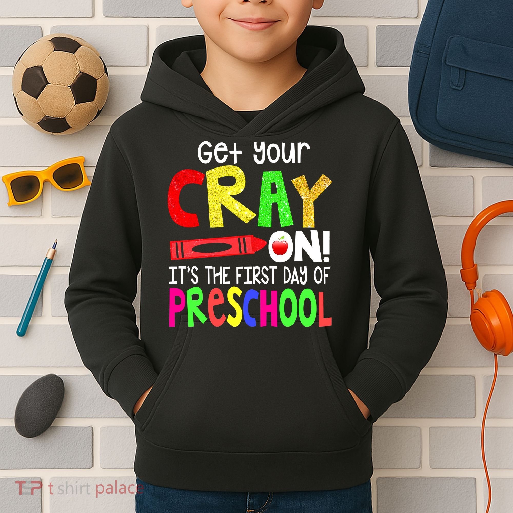 Happy First Day Of Preschool Kids Hoodie