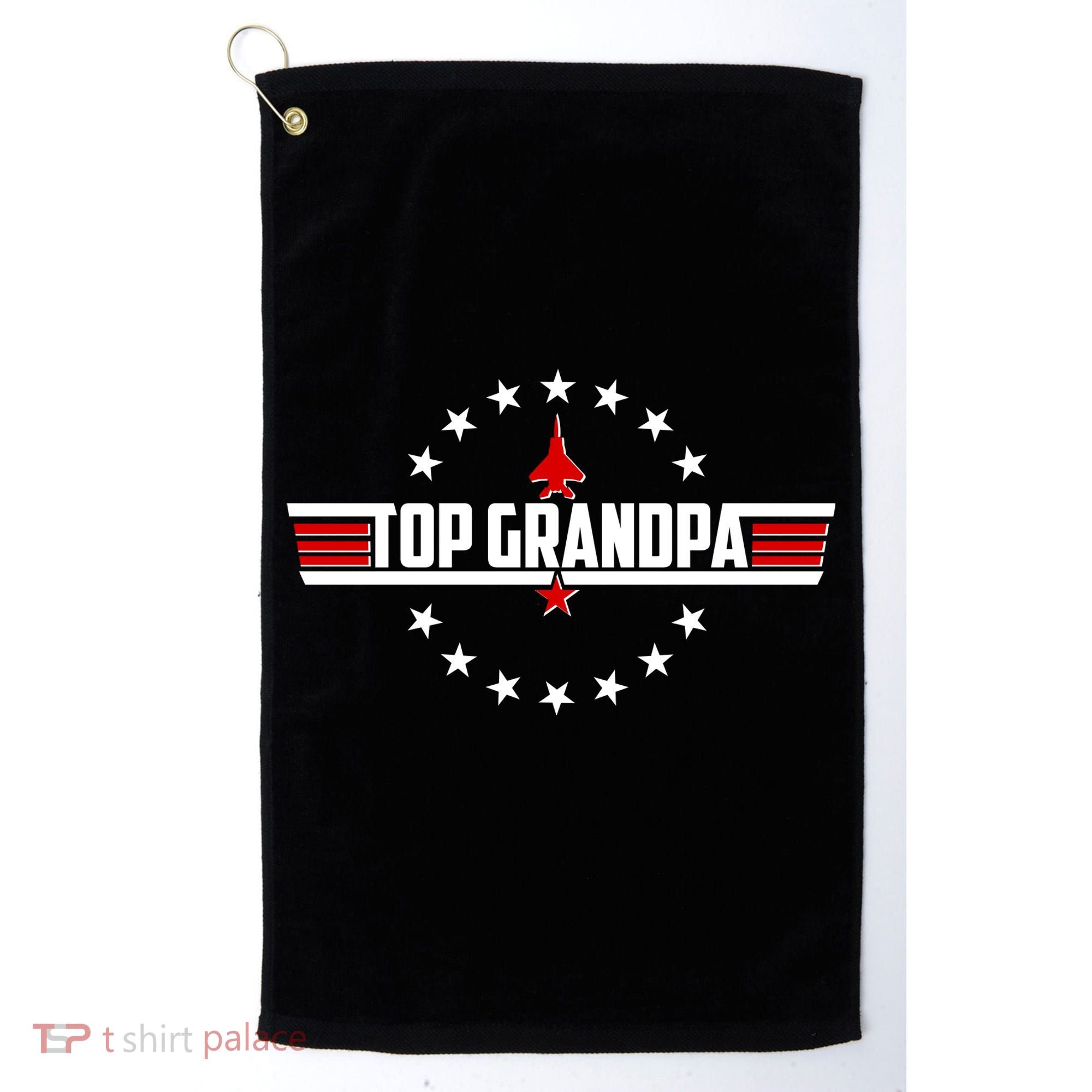 Happy Father's Day Top Grandpa Golf Towel