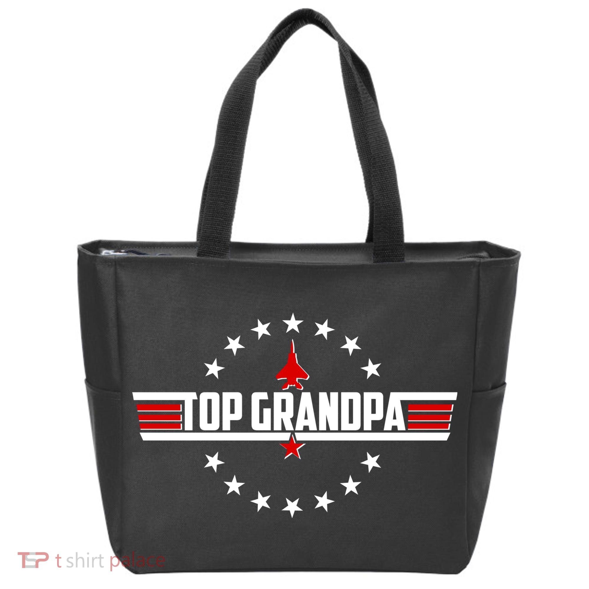 Happy Father's Day Top Grandpa Tote Bag