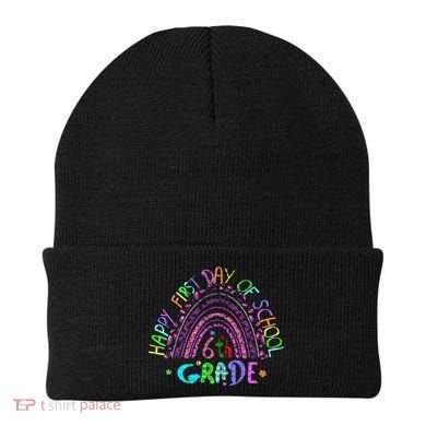Happy First Day Of School 6Th Grade Gift Beanie
