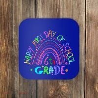 Happy First Day Of School 6Th Grade Gift Coaster thumb 0