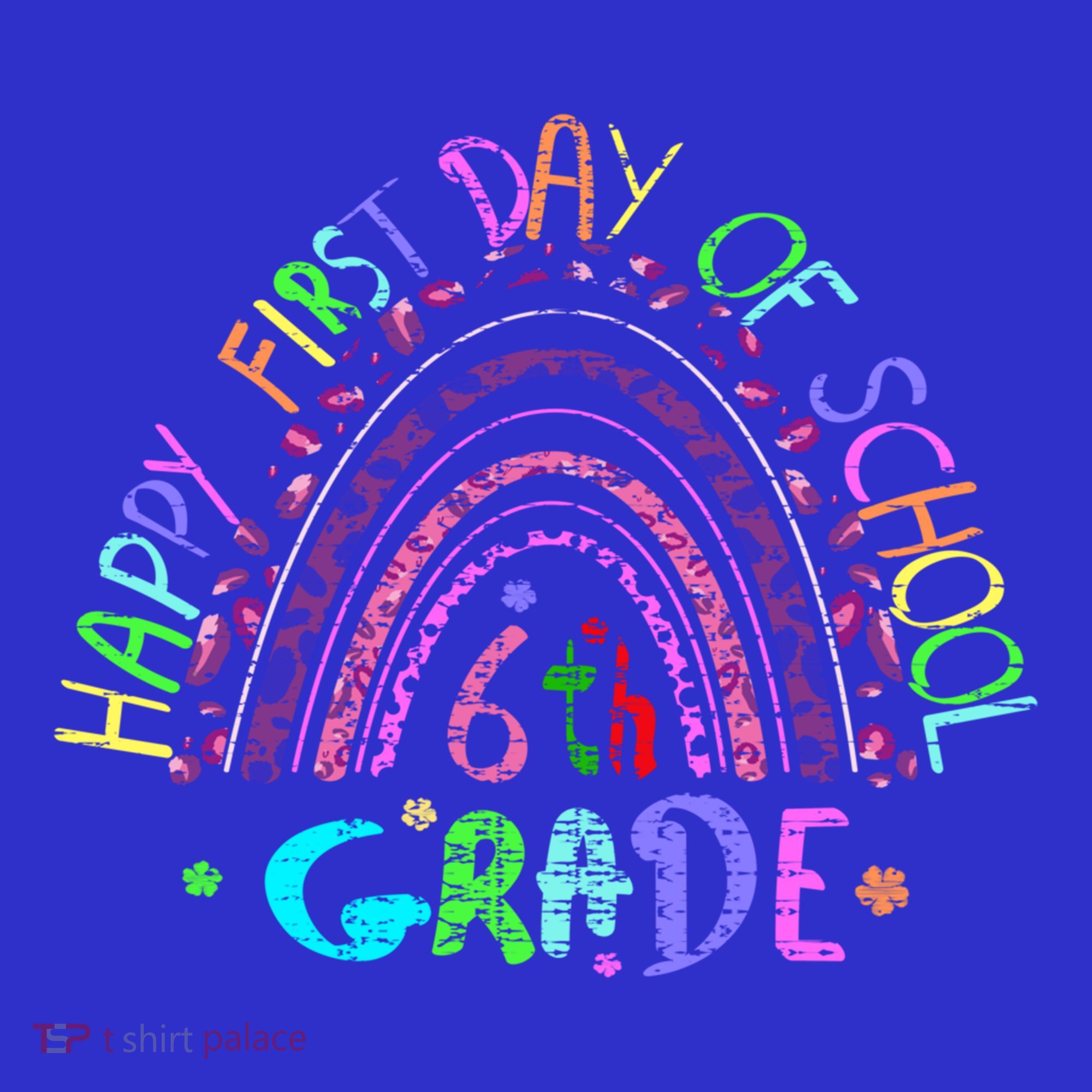 Happy First Day Of School 6Th Grade Gift Mousepad