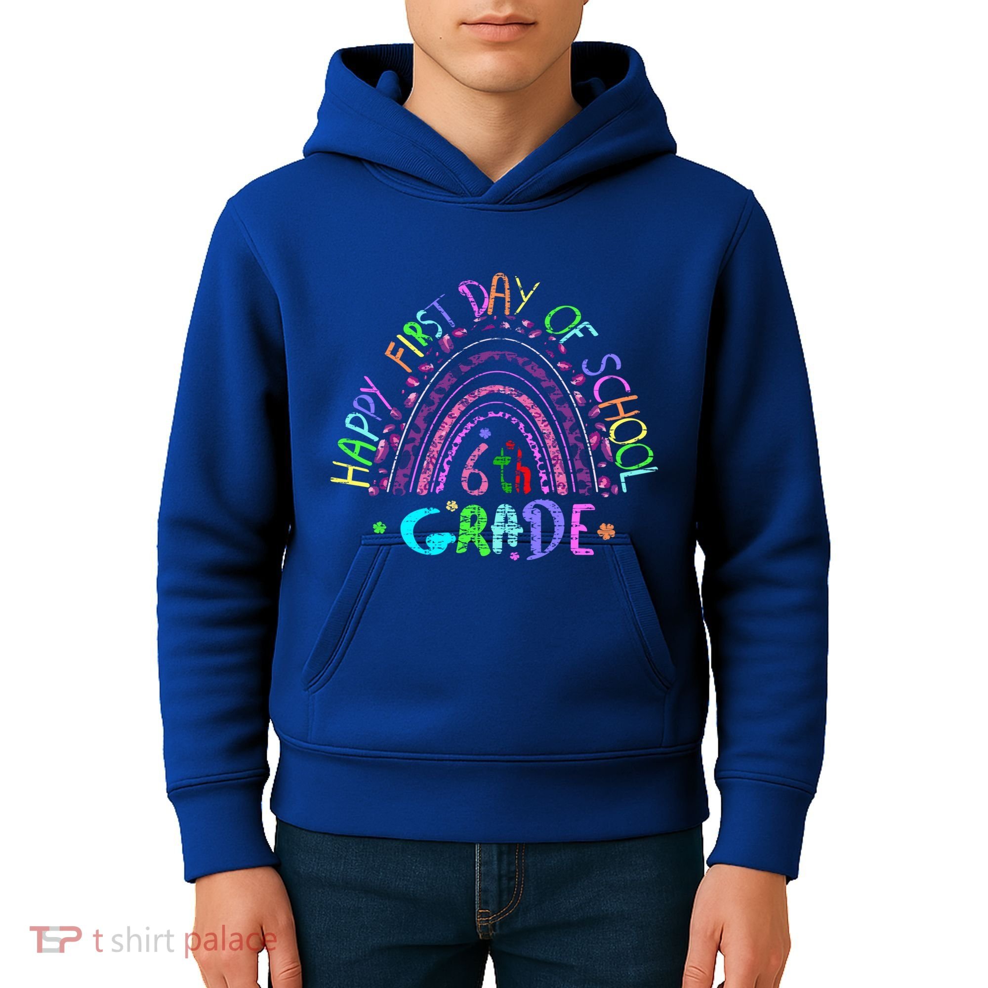 Happy First Day Of School 6Th Grade Gift Kids Hoodie