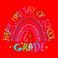 Happy First Day Of School 6Th Grade Gift Santa Hat thumb 1