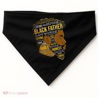 Happy Father Day Black Father King Afro African Man USA-Made Doggie Bandana thumb 0