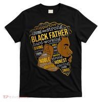 Happy Father Day Black Father King Afro African Man T-Shirt thumb 0