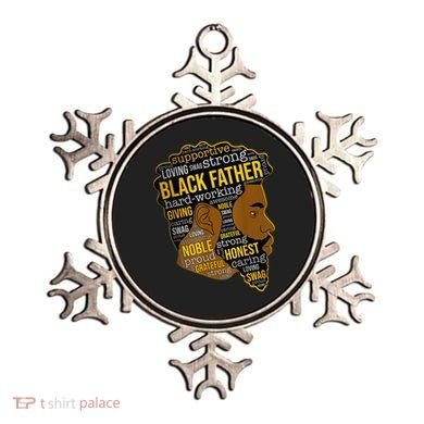 Happy Father Day Black Father King Afro African Man Ornament