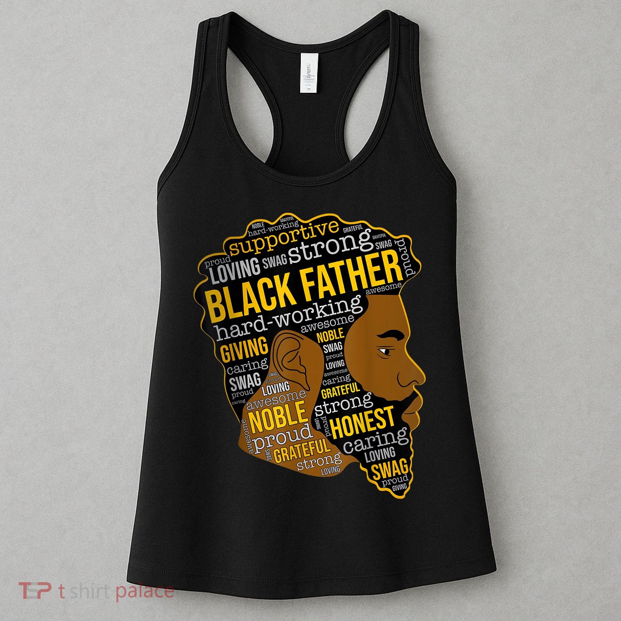 Happy Father Day Black Father King Afro African Man Women's Tank Top