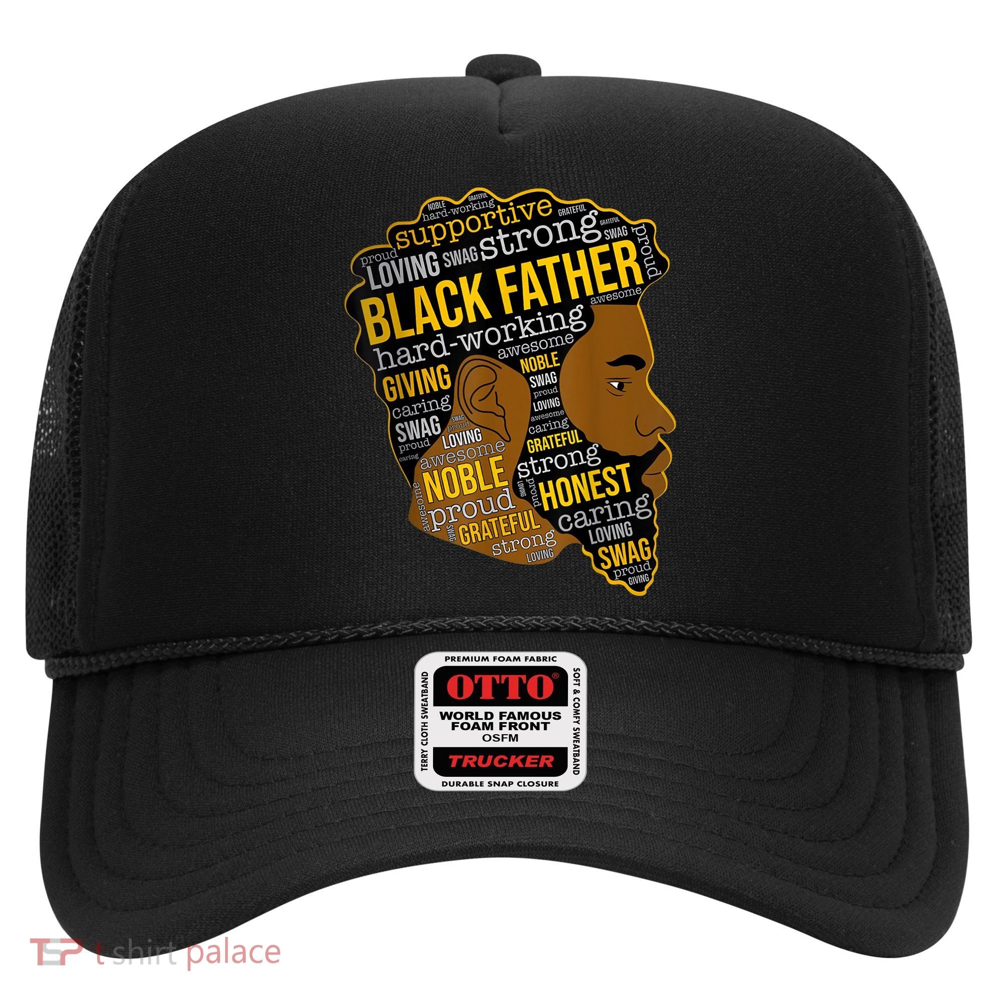 Happy Father Day Black Father King Afro African Man Hat