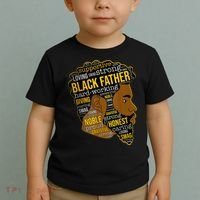 Happy Father Day Black Father King Afro African Man Toddler T-Shirt thumb 2