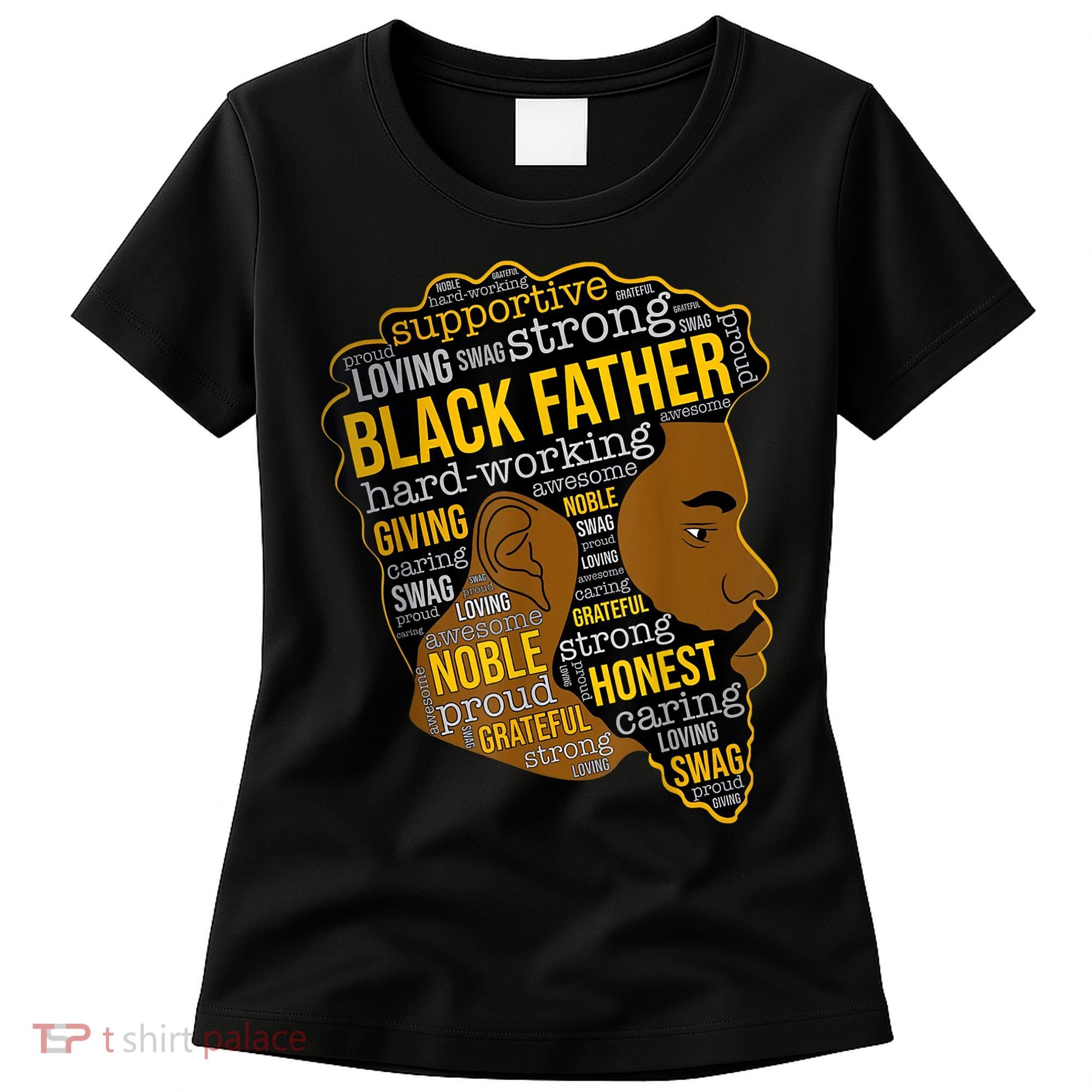 Happy Father Day Black Father King Afro African Man Women's T-Shirt