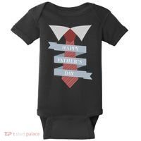 Happy Father's Day Tie Baby Bodysuit thumb 0