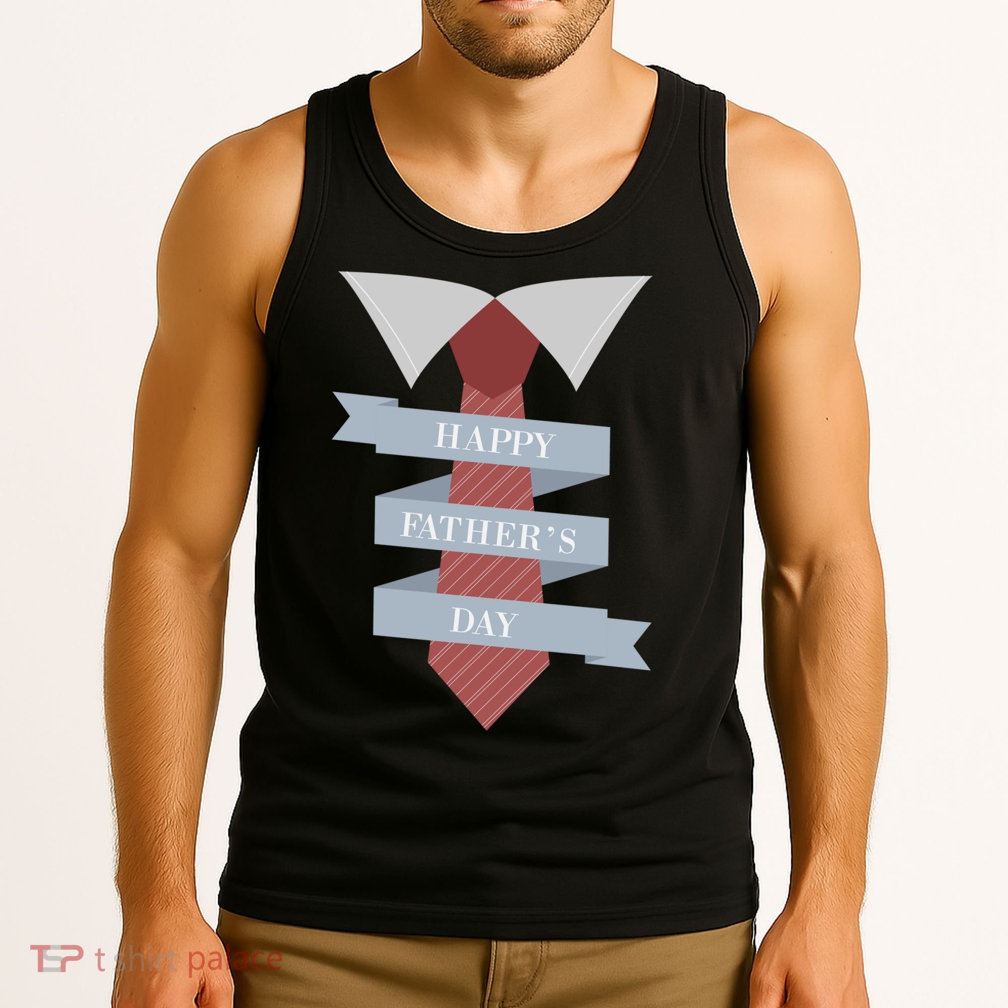 Happy Father's Day Tie Tank Top