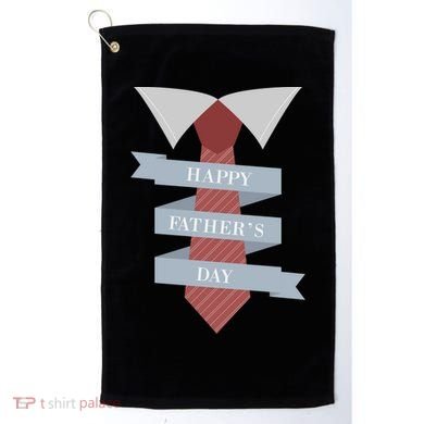Happy Father's Day Tie Golf Towel