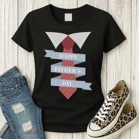 Happy Father's Day Tie Women's T-Shirt thumb 3