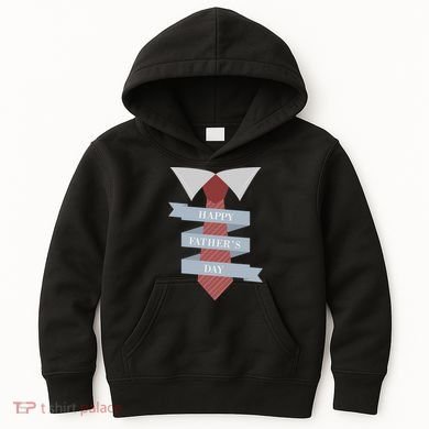 Happy Father's Day Tie Kids Hoodie