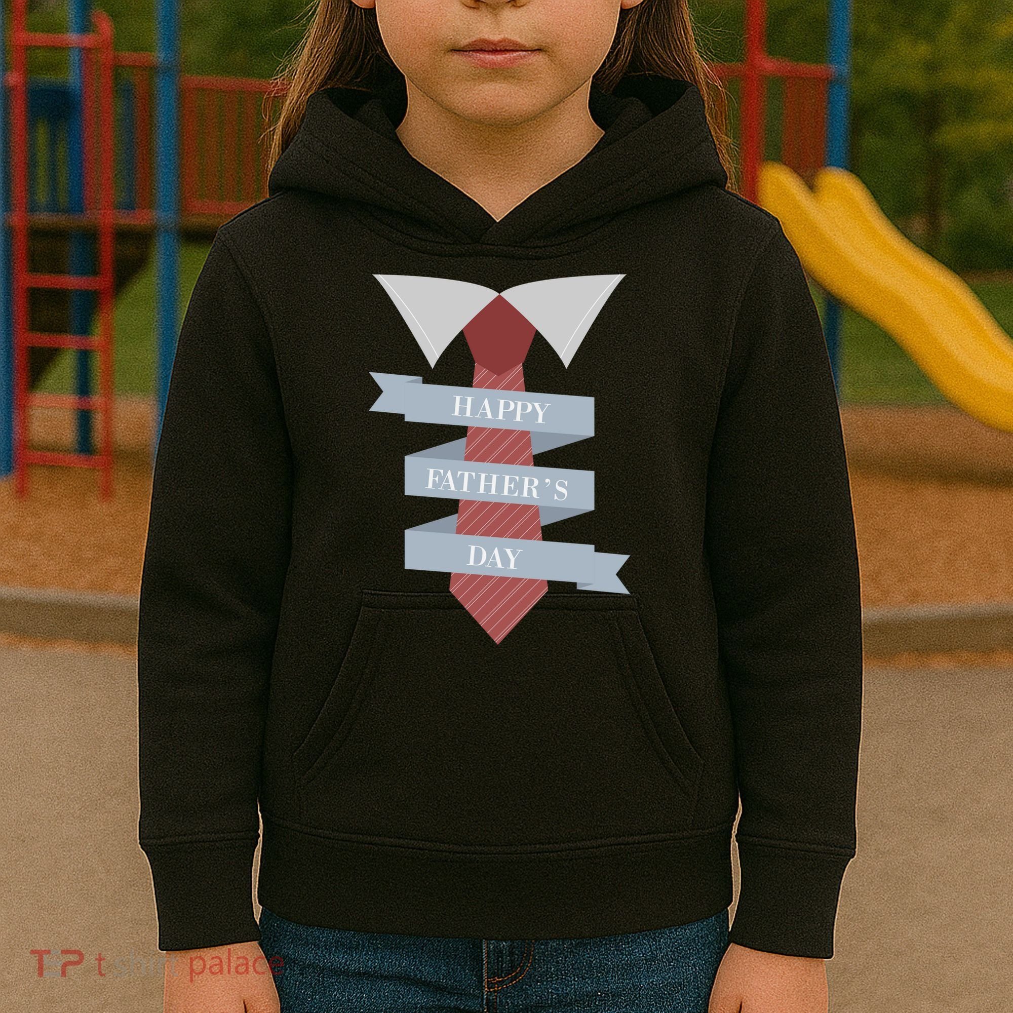 Happy Father's Day Tie Kids Hoodie