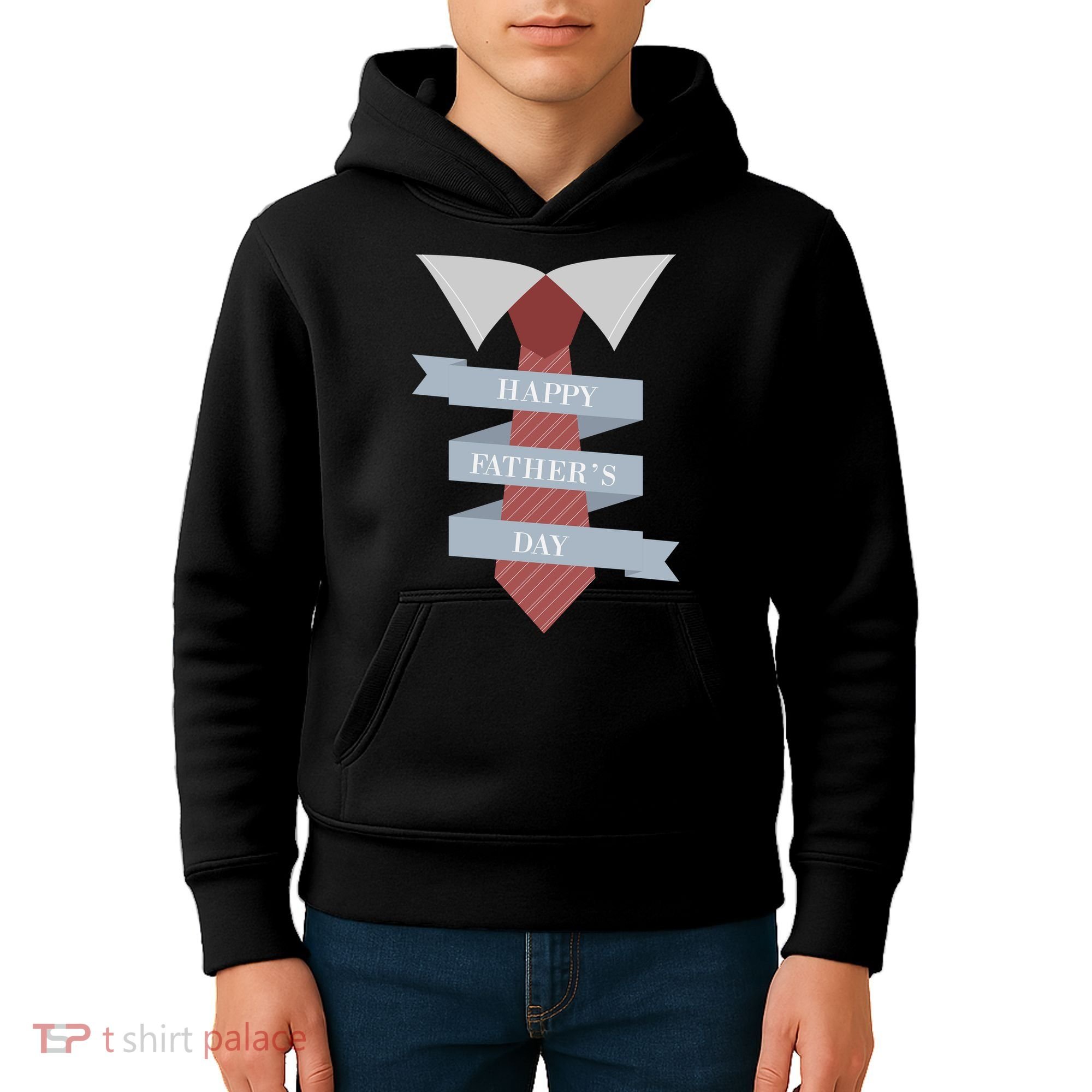 Happy Father's Day Tie Kids Hoodie