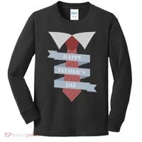 Happy Father's Day Tie Kids Long Sleeve Shirt thumb 0