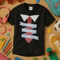 Happy Father's Day Tie Kids T-Shirt thumb 3
