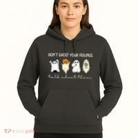Halloween Funny Dont Ghost Your Feelings Talk About Them Gift Hoodie thumb 5