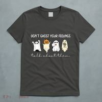 Halloween Funny Dont Ghost Your Feelings Talk About Them Gift T-Shirt thumb 5