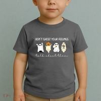 Halloween Funny Dont Ghost Your Feelings Talk About Them Gift Toddler T-Shirt thumb 2