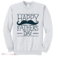 Happy Father's Day Mustache Gift Sweatshirt thumb 0