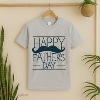 Happy Father's Day Mustache Gift T-Shirt thumb 2