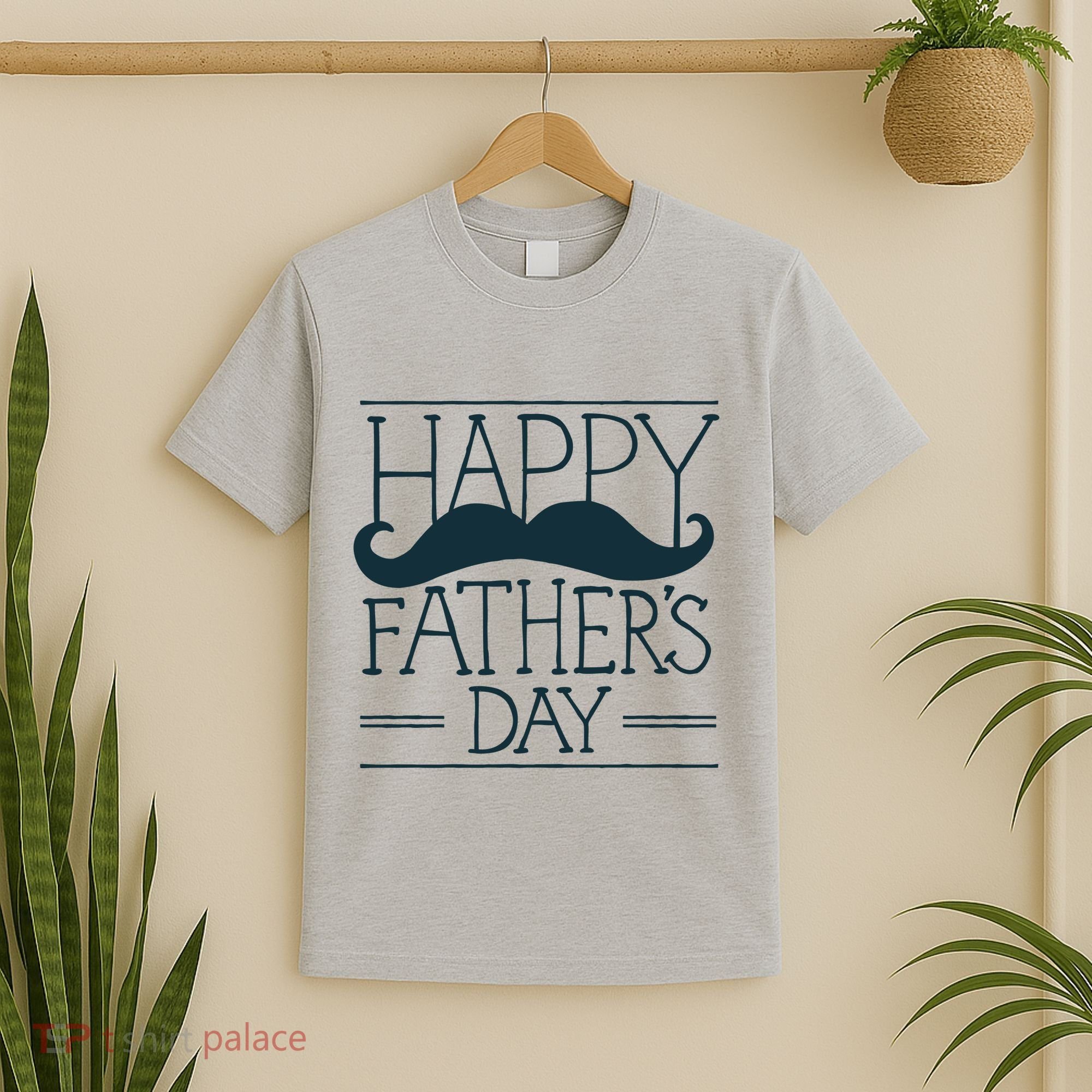 Happy Father's Day Mustache Gift T-Shirt