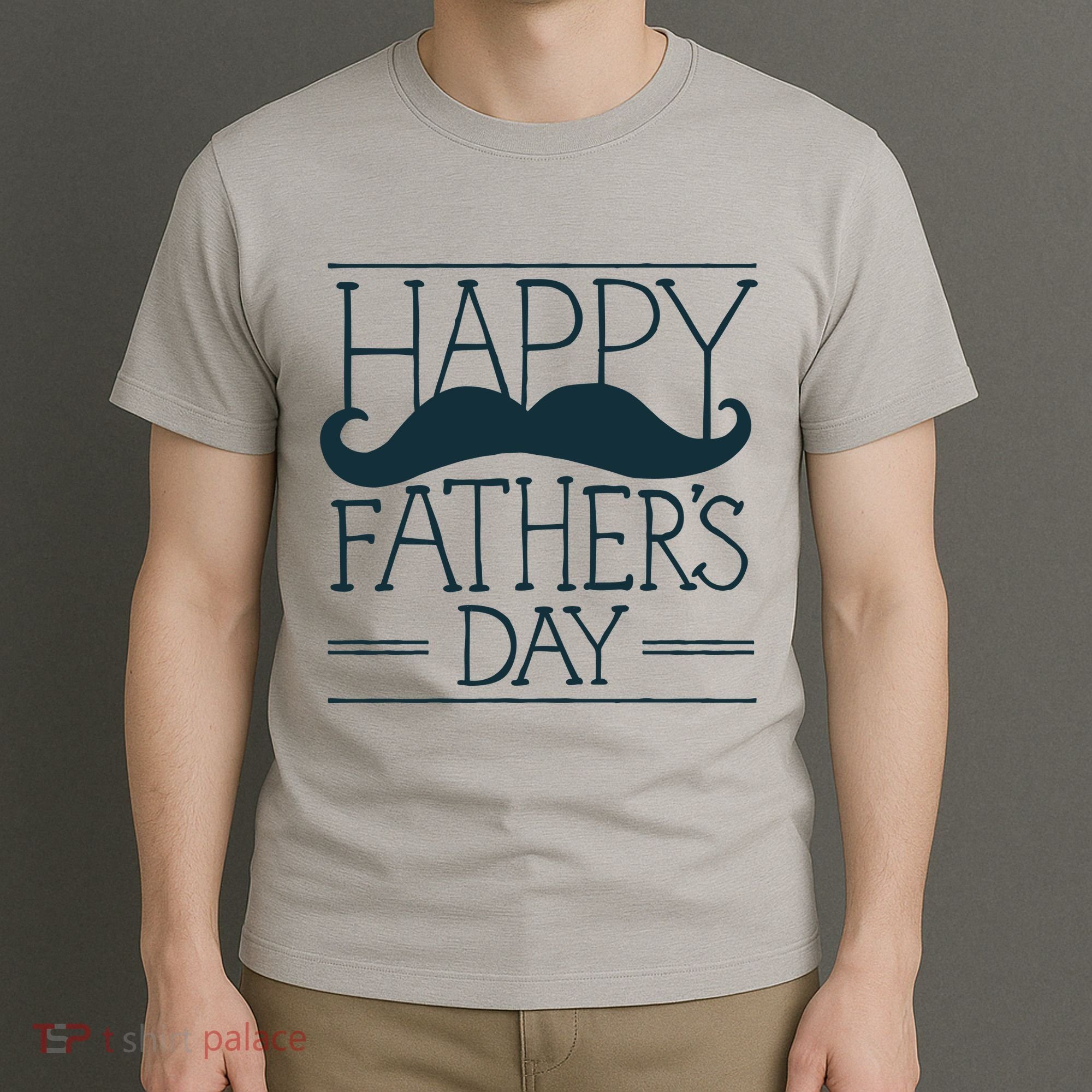Happy Father's Day Mustache Gift T-Shirt