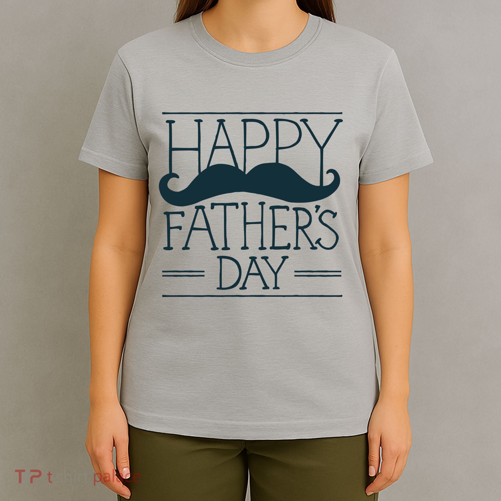 Happy Father's Day Mustache Gift T-Shirt