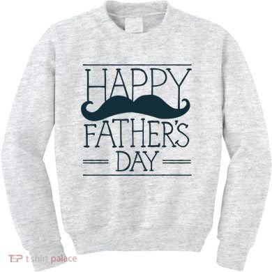 Happy Father's Day Mustache Gift Kids Sweatshirt