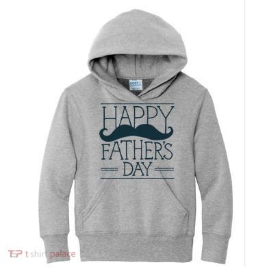 Happy Father's Day Mustache Gift Kids Hoodie
