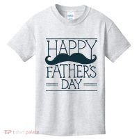 Happy Father's Day Mustache Gift Kids T-Shirt thumb 0