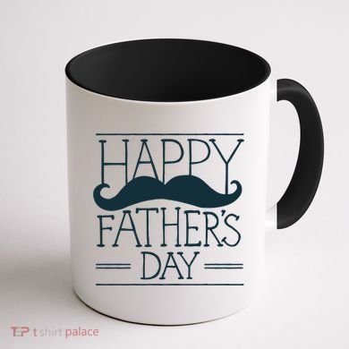 Happy Father's Day Mustache Gift Coffee Mug back