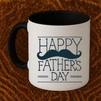 Happy Father's Day Mustache Gift Coffee Mug thumb 2