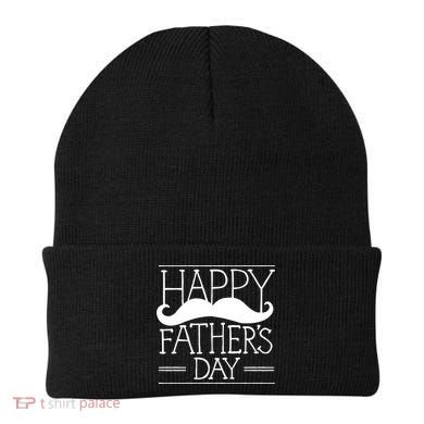 Happy Father's Day Mustache Gift Beanie