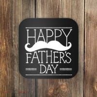 Happy Father's Day Mustache Gift Coaster thumb 0
