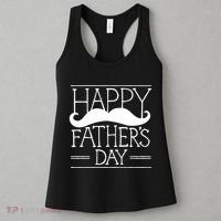 Happy Father's Day Mustache Gift Women's Tank Top thumb 3