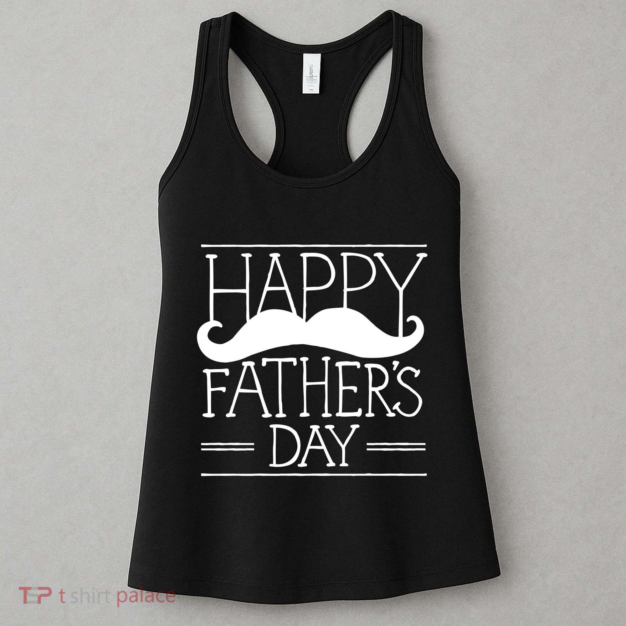 Happy Father's Day Mustache Gift Women's Tank Top