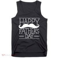 Happy Father's Day Mustache Gift Tank Top thumb 0