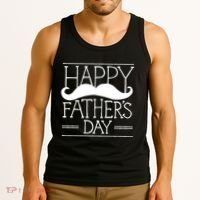 Happy Father's Day Mustache Gift Tank Top thumb 3
